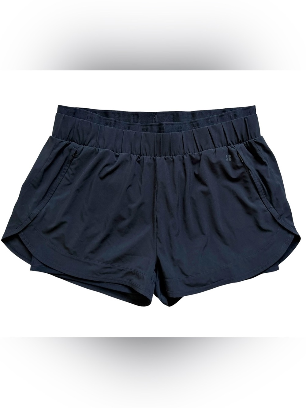 Sweaty Betty On Your Marks Running Shorts 4” XL Black Activewear Outdoor